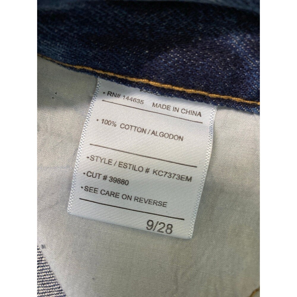 Kancan 90s High-Rise Baggy Straight Wide Leg Distressed Size 9/28 Long Jeans - Picture 7 of 7